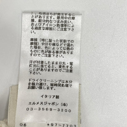 HERMES エルメス 97-7703 カシミヤ ボトルネック アランニット トップス