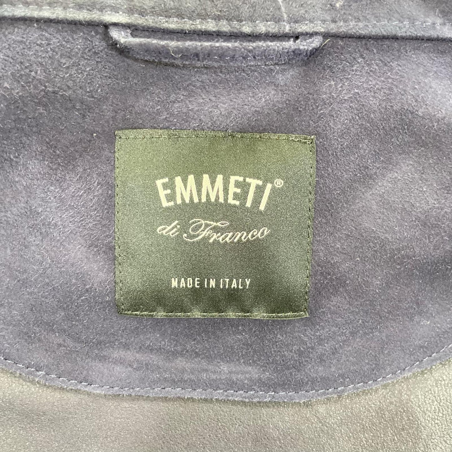 EMMETI エンメティー POSITANO ネイビー ゴートスキン スエード 4ポケットジャケット ジャケット