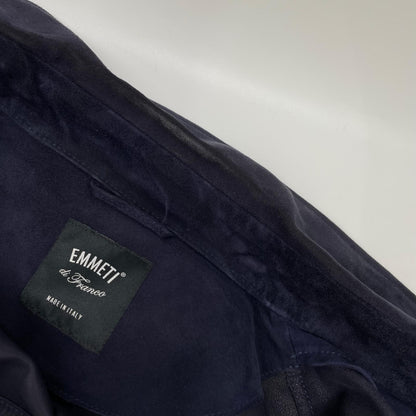 EMMETI エンメティー POSITANO ネイビー ゴートスキン スエード 4ポケットジャケット ジャケット