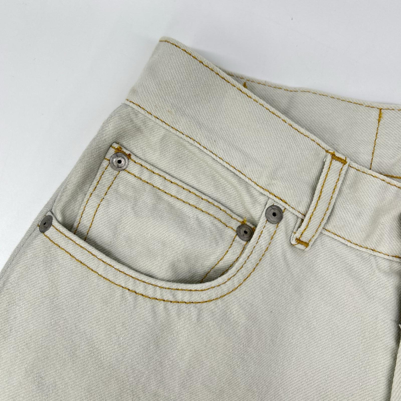 Maison margiela メゾンマルジェラ S50LA0216 ブリーチストレートセルビッチデニム ボトムス