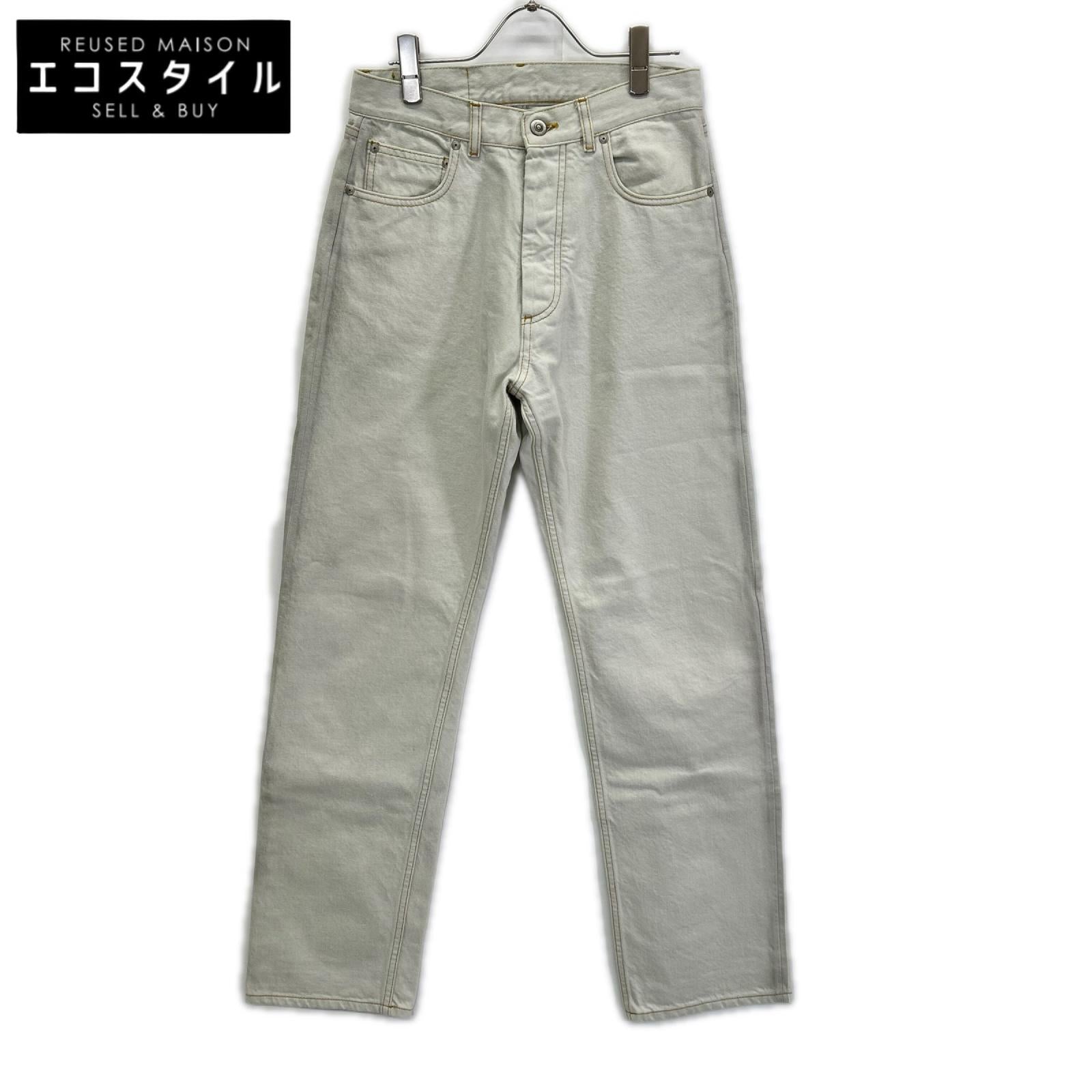 Maison margiela メゾンマルジェラ S50LA0216 ブリーチストレートセルビッチデニム ボトムス