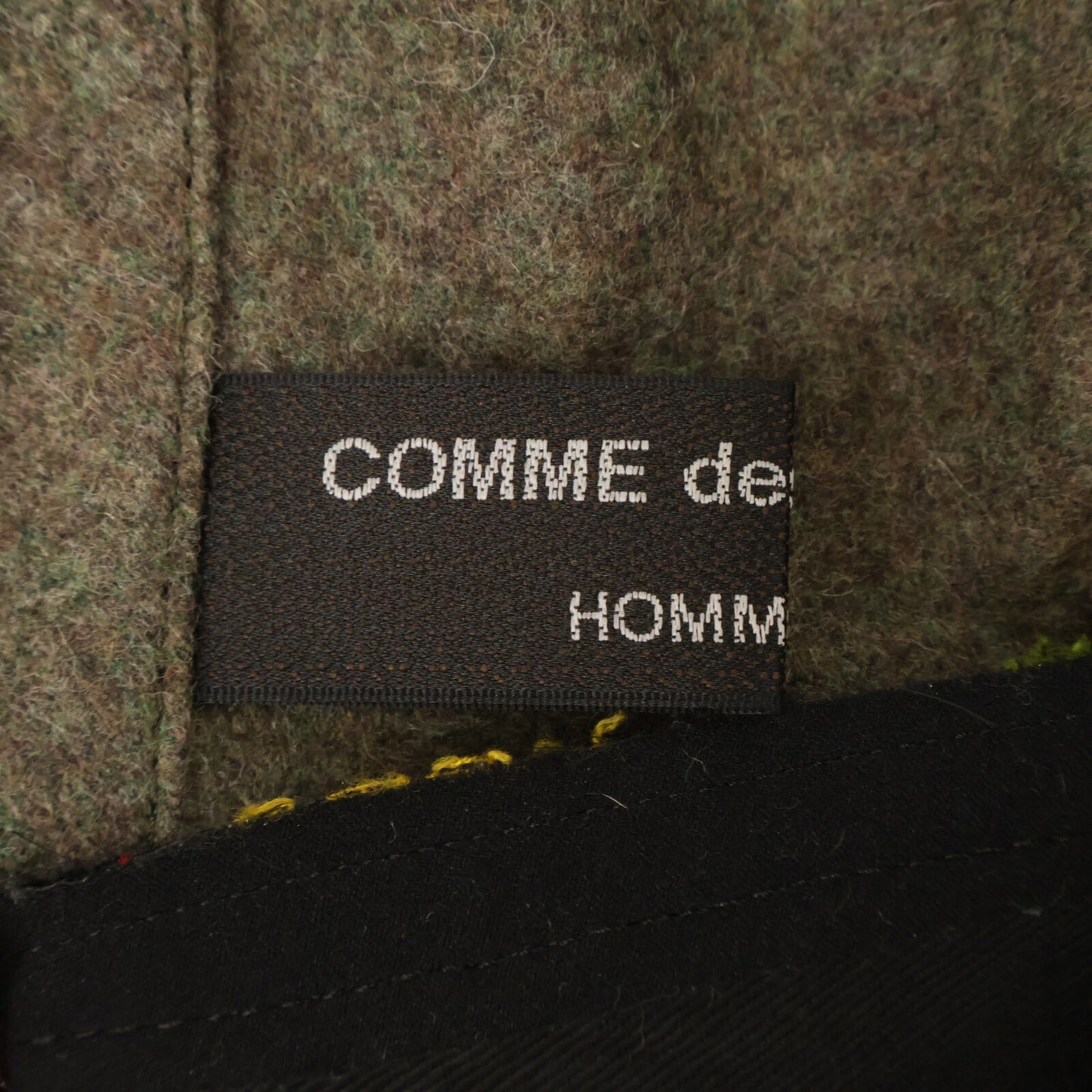 COMMEdesGARCONS HOMME PLUS コムデギャルソンオムプリュス 【美品】AD2025 PP-V003 フラワー刺繍 ドッキング アシメントリー ラップ ベスト