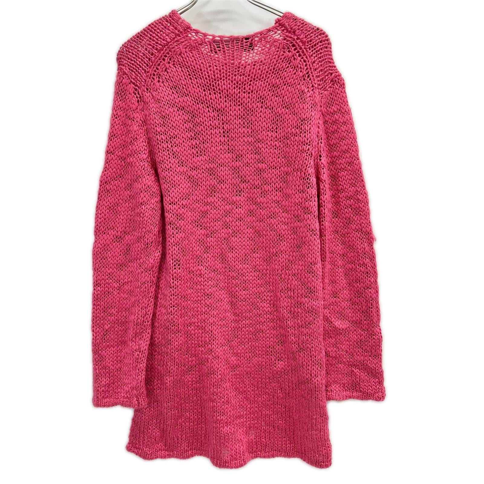 COMMEdesGARCONS HOMME PLUS コムデギャルソンオムプリュス PO-N008 Slub Knit Sweater ピンク スラブニットセーター トップス