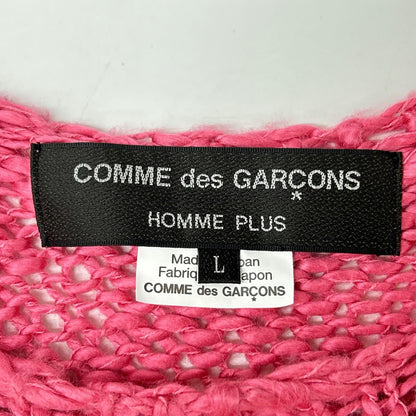 COMMEdesGARCONS HOMME PLUS コムデギャルソンオムプリュス PO-N008 Slub Knit Sweater ピンク スラブニットセーター トップス