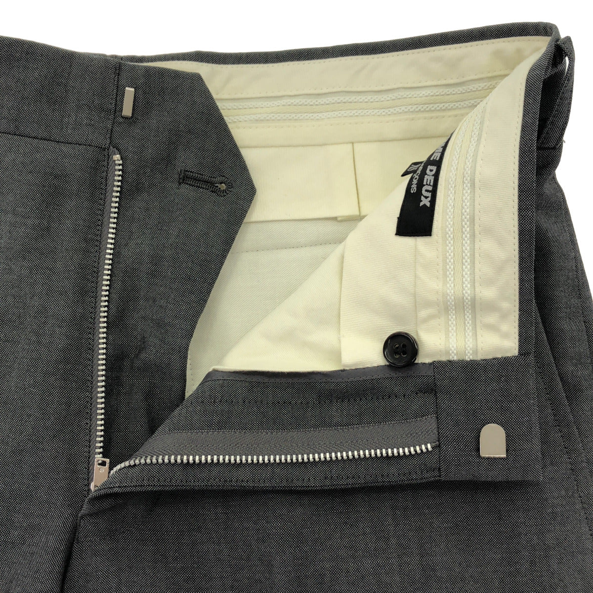 COMMEdesGARCONS HOMME DEUX コムデギャルソンオムドゥ DO-P004 グレー ウールギャバジン トラウザー ボトムス