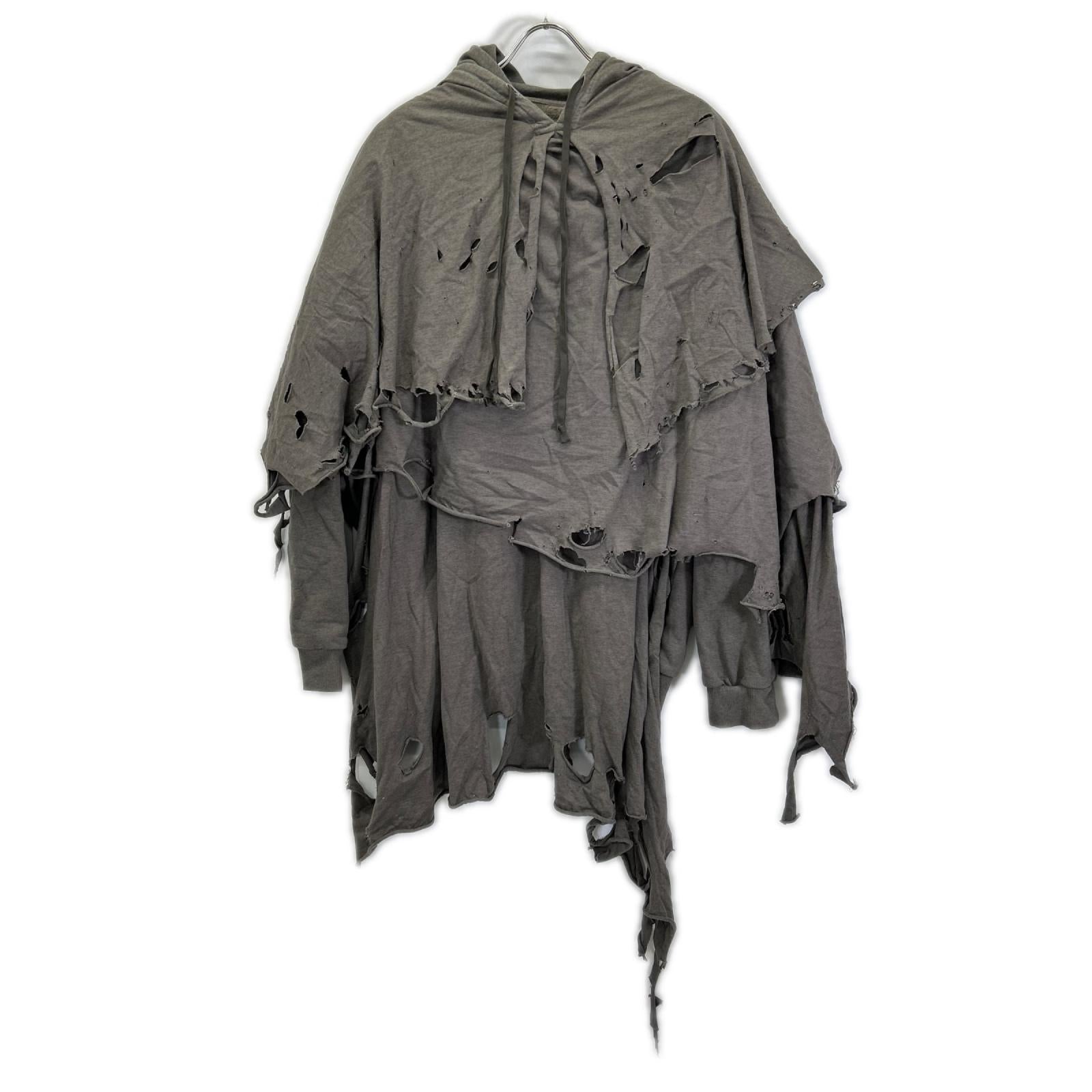 doublet ダブレット 25AW34CS397 PHANTOM FRAYED HOODIE フーディパーカ トップス