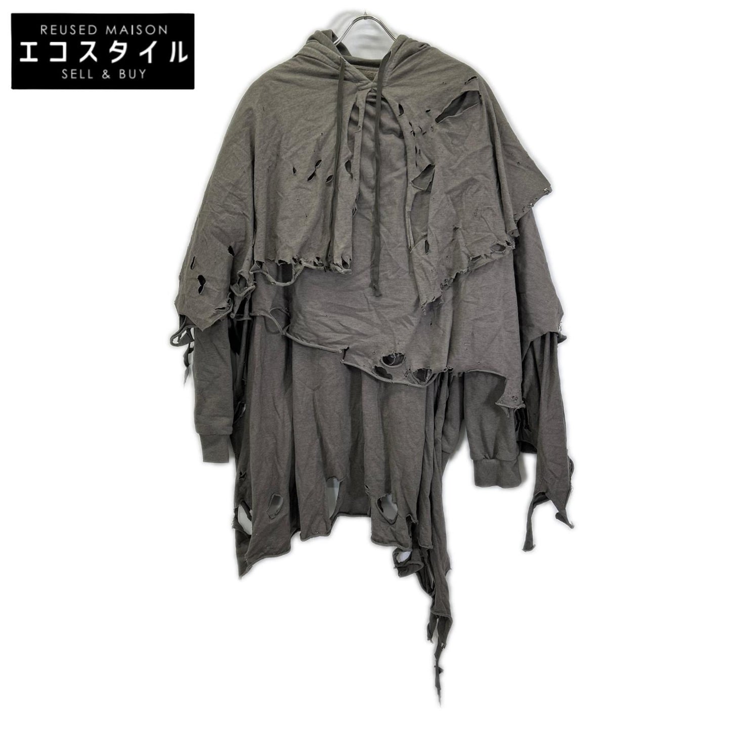doublet ダブレット 25AW34CS397 PHANTOM FRAYED HOODIE フーディパーカ トップス