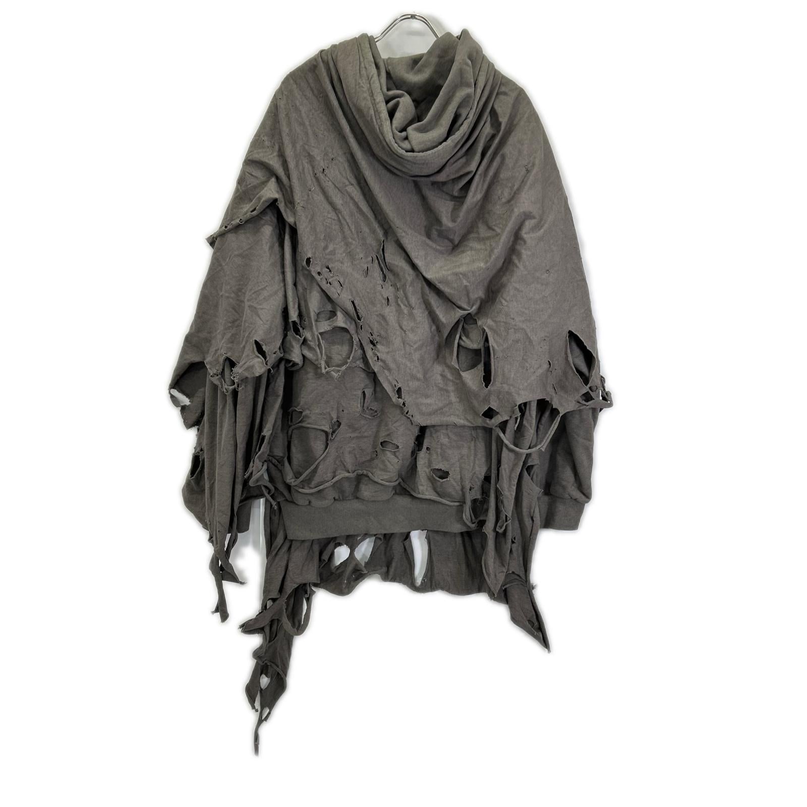 doublet ダブレット 25AW34CS397 PHANTOM FRAYED HOODIE フーディパーカ トップス