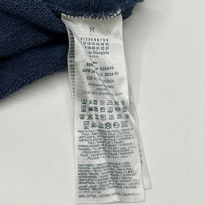 Maison margiela メゾンマルジェラ S50GU0214 ネイビー ロゴ ペンキ クラッシュ加工 スウェット トップス