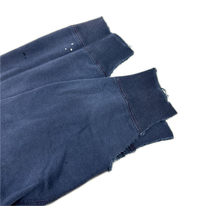 Maison margiela メゾンマルジェラ S50GU0214 ネイビー ロゴ ペンキ クラッシュ加工 スウェット トップス