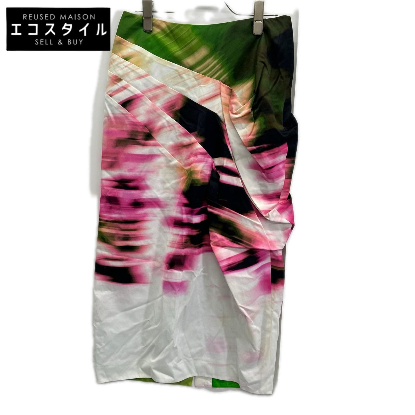 DRIES VAN NOTEN ドリスヴァンノッテン 21-158-09-031613 グラフィックマルチカラー アシンメトリー スカート スカート