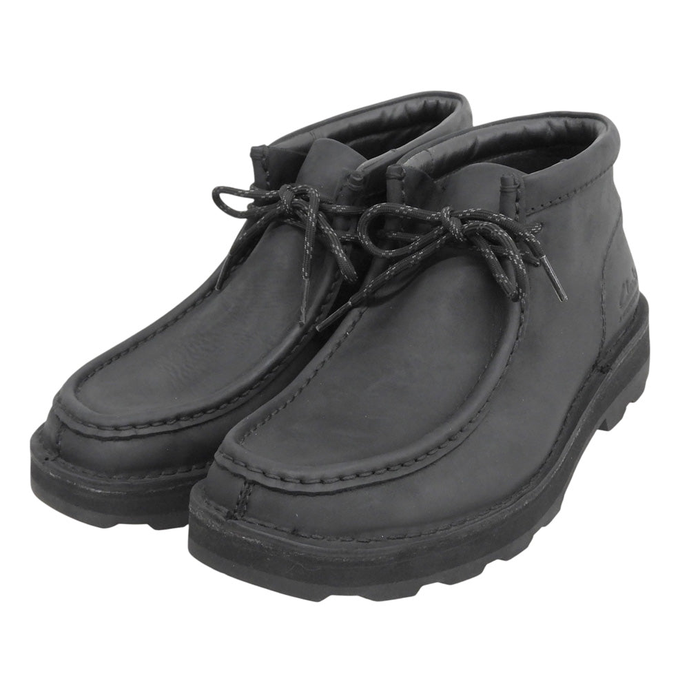 Clarks クラークス 美品 コーストンウォーリー ワラビーブーツ シューズ メンズ 黒 ブラック 7 シューズ