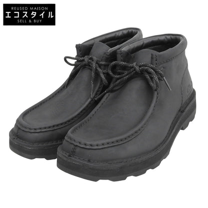 Clarks クラークス 美品 コーストンウォーリー ワラビーブーツ シューズ メンズ 黒 ブラック 7 シューズ