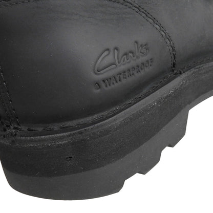 Clarks クラークス 美品 コーストンウォーリー ワラビーブーツ シューズ メンズ 黒 ブラック 7 シューズ