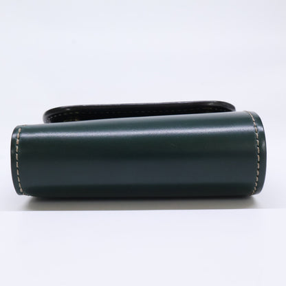 WILDSWANS ワイルドスワンズ 【美品】CSS-ENO/HC/GRN x SD/BK イーノ シェルコードバン/サドルプルアップ 小型3つ折り財布 三つ折り財布（小銭入れあり）
