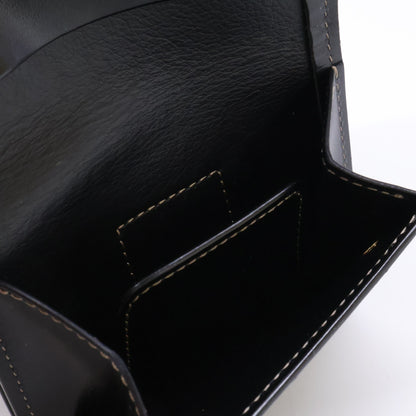 WILDSWANS ワイルドスワンズ 【美品】CSS-ENO/HC/GRN x SD/BK イーノ シェルコードバン/サドルプルアップ 小型3つ折り財布 三つ折り財布（小銭入れあり）