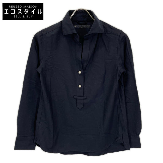 martinique マルティニーク A0398FB323 ネイビー サキソニーパールスキッパー トップス