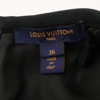 LOUIS VUITTON ルイヴィトン 【美品/国内正規/25年製】RW251WW NQA FSDR09 モノグラムフラワー ウールｘシルク ドレス ワンピース