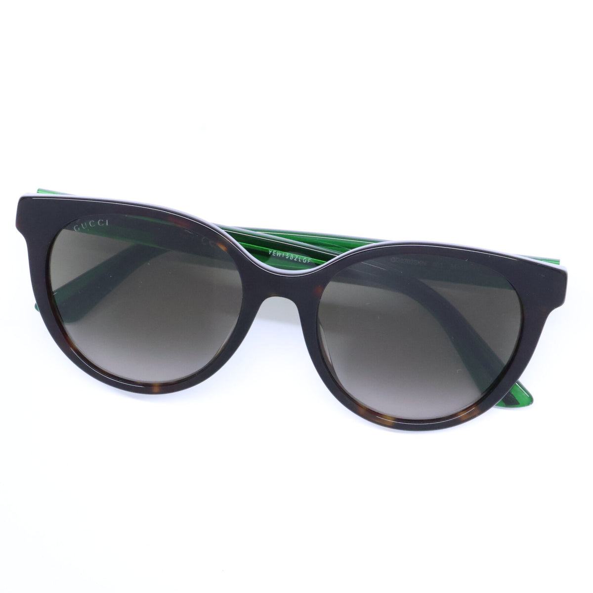 GUCCI グッチ 【美品】GG0702SKN 003 シェリーライン テンプルGG ラウンドシェイプ サングラス