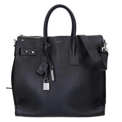 SAINT LAURENT PARIS サンローランパリ 480583 グレインカーフ サック ド ジュール スープル ノースサウス 2WAYハンドバッグ トートバッグ