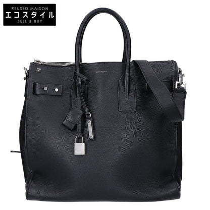 SAINT LAURENT PARIS サンローランパリ 480583 グレインカーフ サック ド ジュール スープル ノースサウス 2WAYハンドバッグ トートバッグ