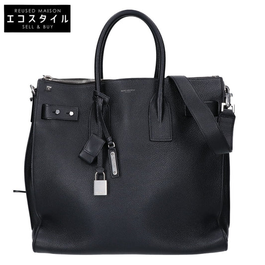 SAINT LAURENT PARIS サンローランパリ 480583 グレインカーフ サック ド ジュール スープル ノースサウス 2WAYハンドバッグ トートバッグ