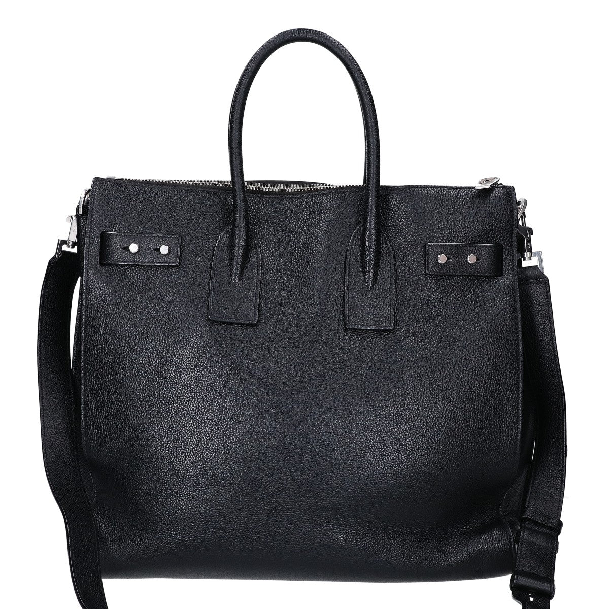SAINT LAURENT PARIS サンローランパリ 480583 グレインカーフ サック ド ジュール スープル ノースサウス 2WAYハンドバッグ トートバッグ