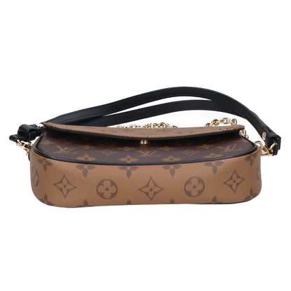 LOUIS VUITTON ルイヴィトン 美品 M26587 モノグラムリバース ウォレットオンチェーン アイビー 2WAY チェーン ショルダーバッグ