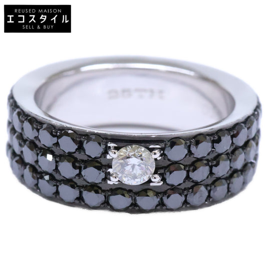 PonteVecchio ポンテヴェキオ K18WG Black Diamond Ring