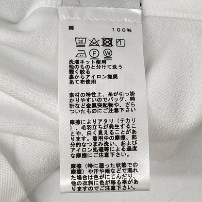 HERMES エルメス 32-5705 ホワイト H刺繍 クルーネック ポケットTシャツ トップス