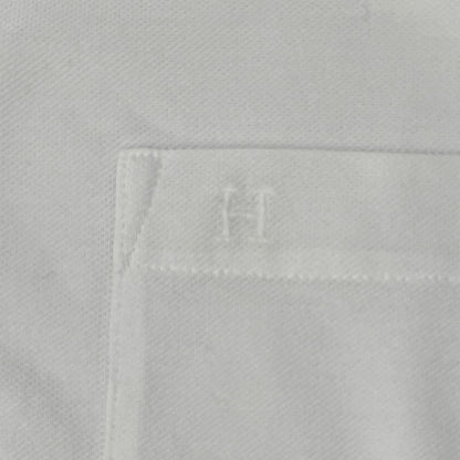 HERMES エルメス 32-5705 ホワイト H刺繍 クルーネック ポケットTシャツ トップス