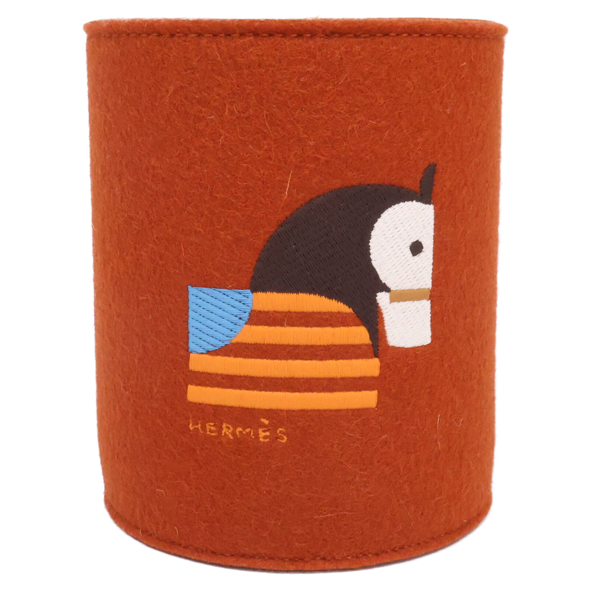 HERMES エルメス 【新品同様】H104369M 01 アニモー・ブロック ウールフェルト ペン立て その他