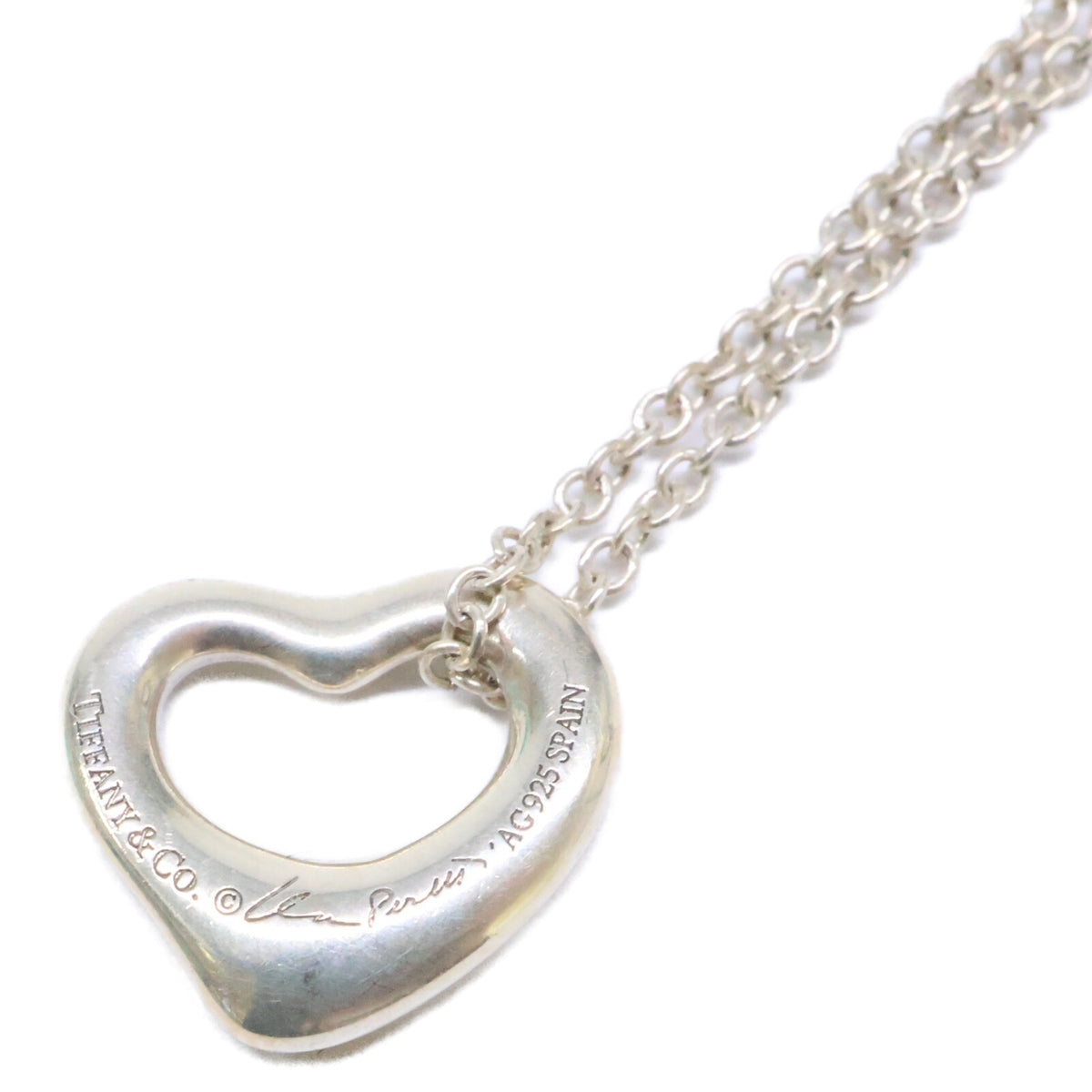 TIFFANY&Co. ティファニー AG925 ミニ オープンハート ネックレス