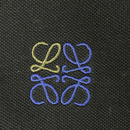 LOEWE ロエベ H526341X99 ブラック アナグラム刺繍 カノコポロシャツ トップス