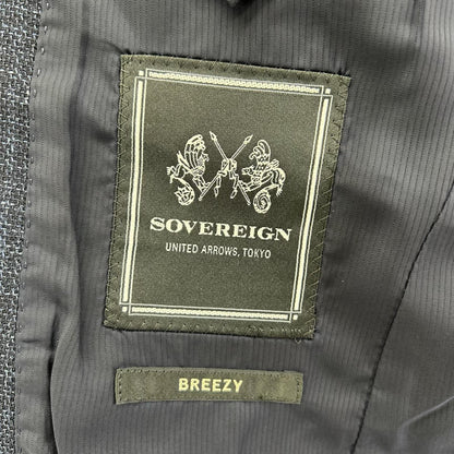 SOVEREIGN ソブリン 1122-161-5498 BREEZY コットン×リネン ネイビー シングルジャケット ジャケット