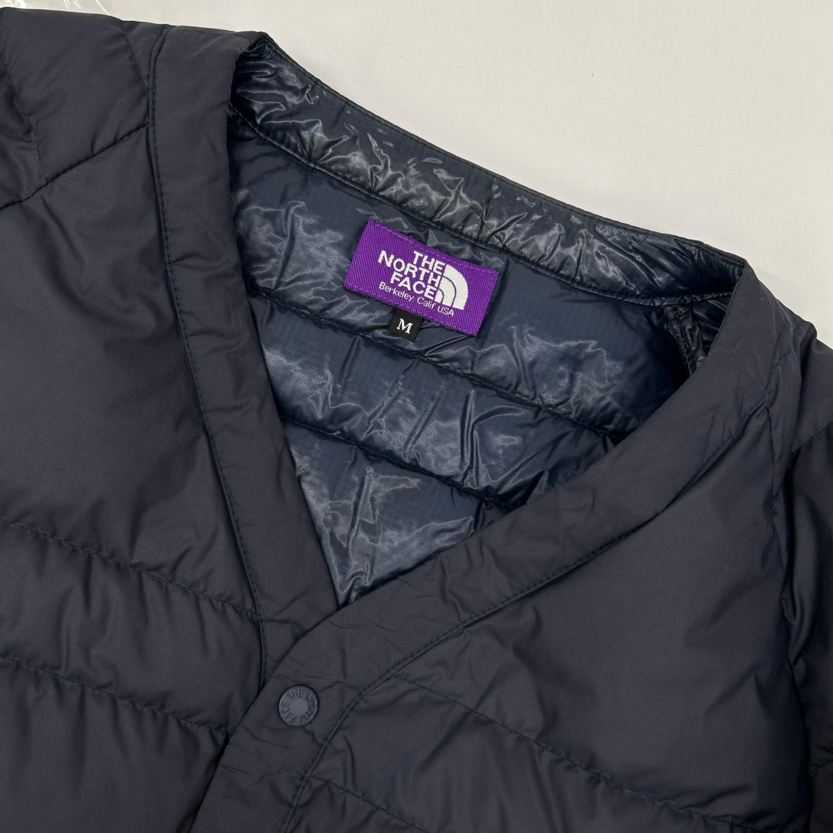 THE NORTH FACE PURPLE LABEL ザ ノースフェイス パープルレーベル ND2461N ネイビー 光電子 ノーカラー インナーダウンジャケット ジャケット