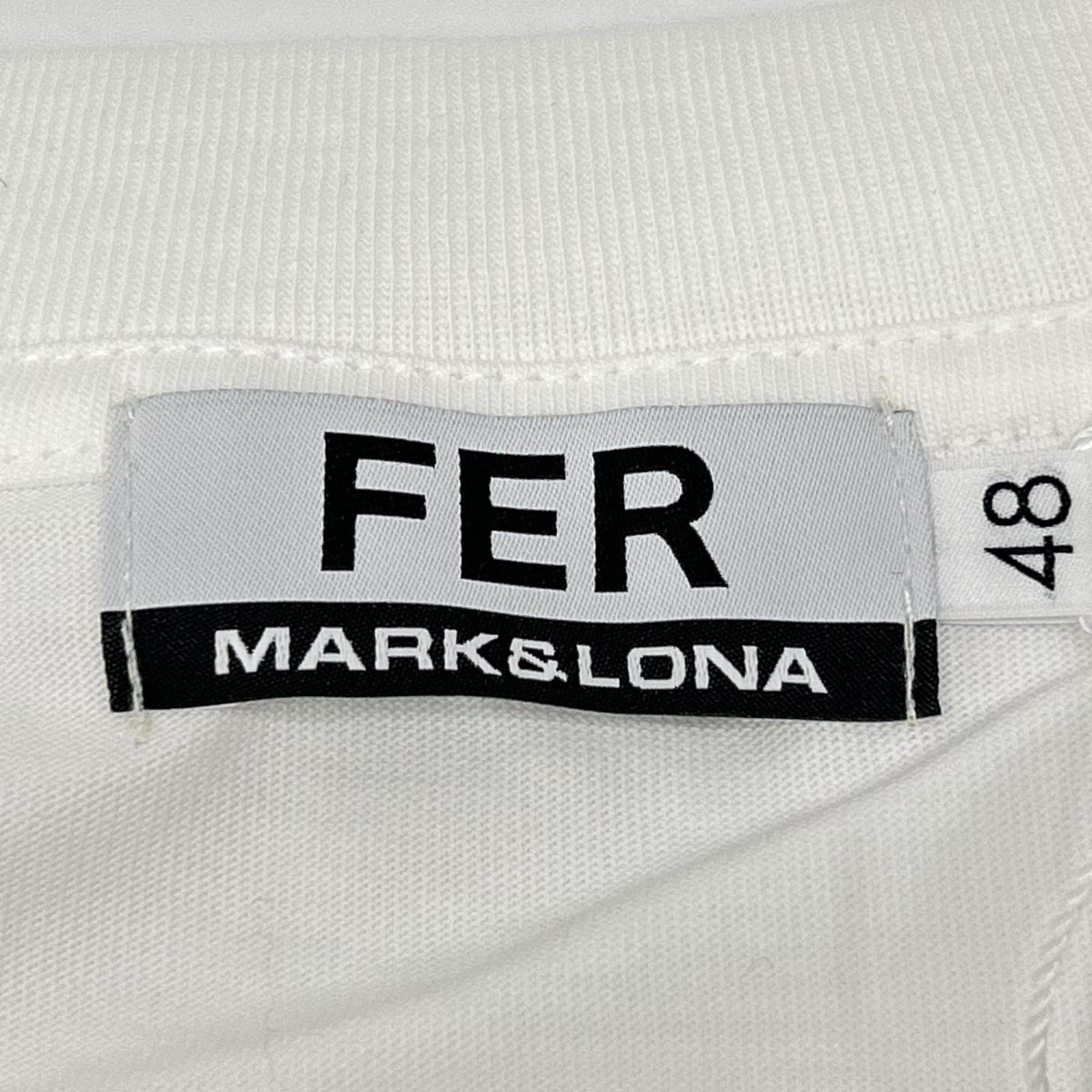 MARK&LONA マークアンドロナ MFMー5CーAA02 ホワイト FER Metal Tee トップス