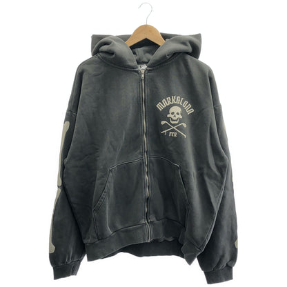 MARK&LONA マークアンドロナ MFM-6A-AD20 グレー Johnson Skull Vintage Zip Hoodie トップス