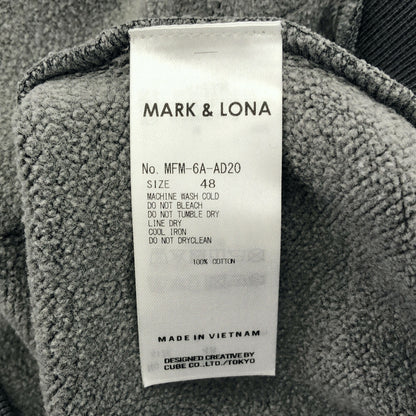 MARK&LONA マークアンドロナ MFM-6A-AD20 グレー Johnson Skull Vintage Zip Hoodie トップス