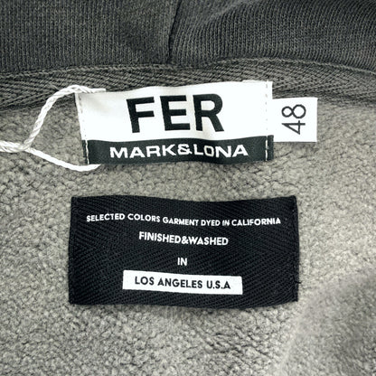 MARK&LONA マークアンドロナ MFM-6A-AD20 グレー Johnson Skull Vintage Zip Hoodie トップス