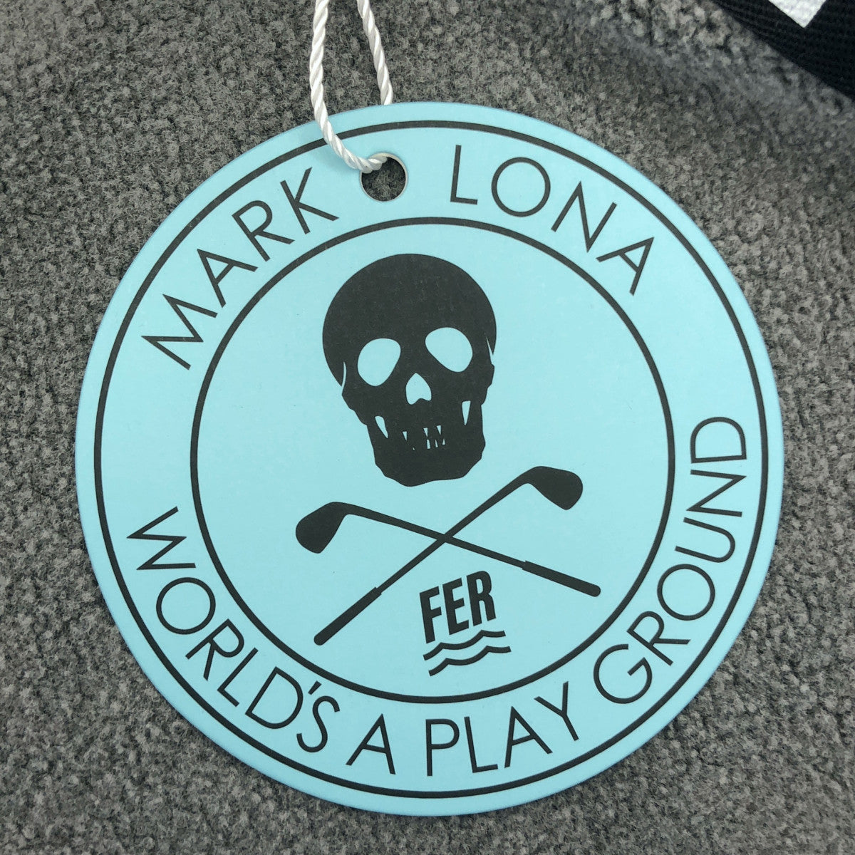 MARK&LONA マークアンドロナ MFM-6A-AD20 グレー Johnson Skull Vintage Zip Hoodie トップス