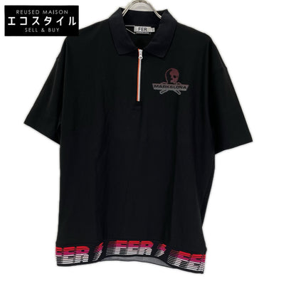 MARK&LONA マークアンドロナ MFM-6A-AP01 ブラック Electra Skull Gradient Polo トップス