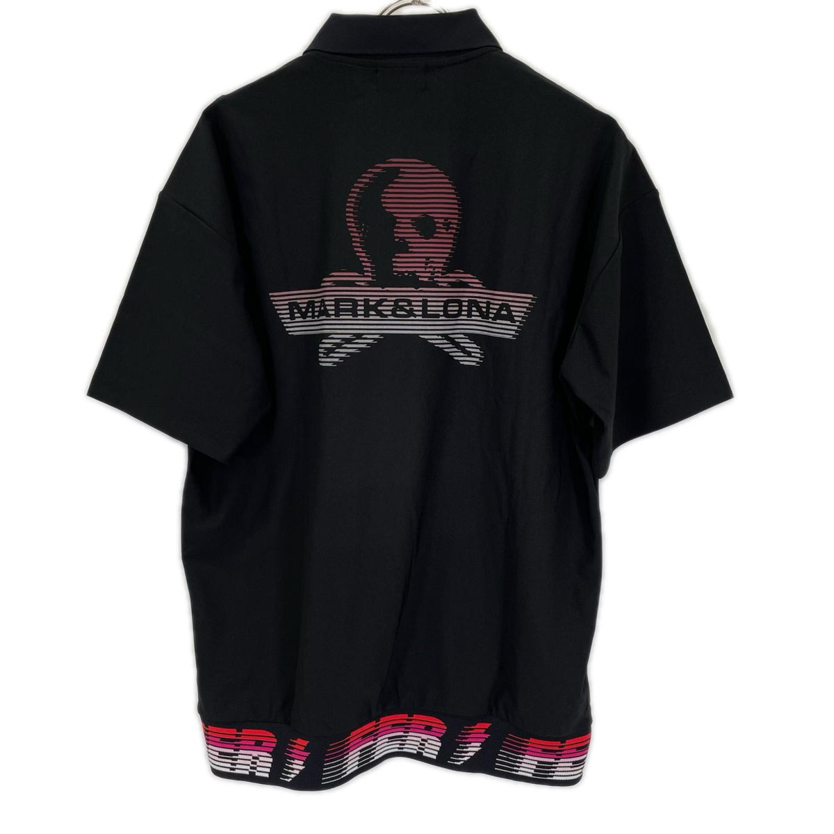 MARK&LONA マークアンドロナ MFM-6A-AP01 ブラック Electra Skull Gradient Polo トップス