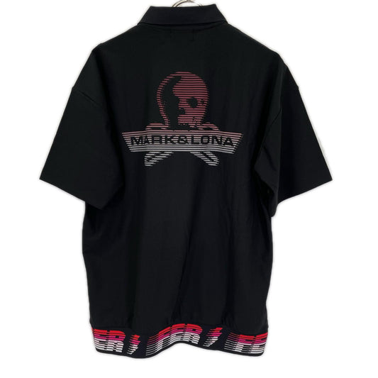 MARK&LONA マークアンドロナ MFM-6A-AP01 ブラック Electra Skull Gradient Polo トップス