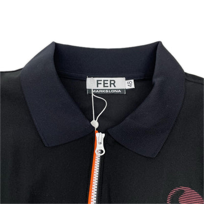 MARK&LONA マークアンドロナ MFM-6A-AP01 ブラック Electra Skull Gradient Polo トップス