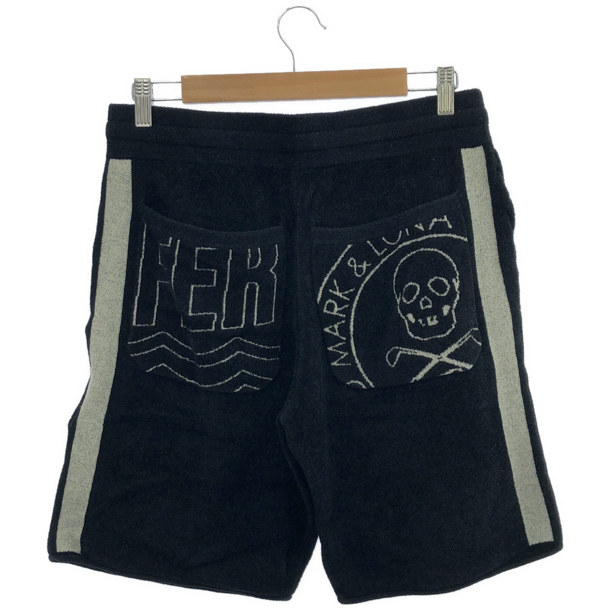MARK&LONA マークアンドロナ MFM-6AーAT10 ブラック Plush Velour Touch Shorts ボトムス