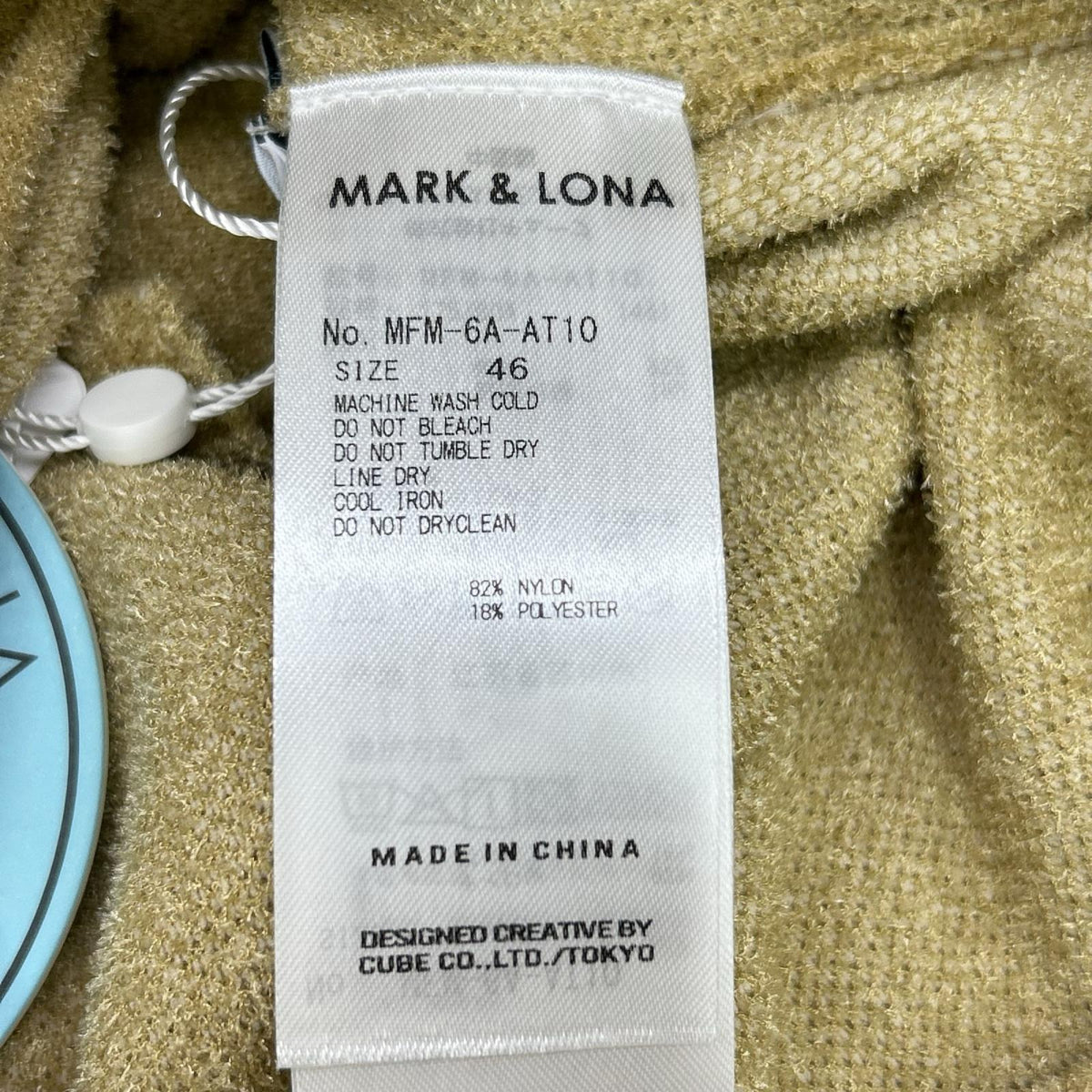 MARK&LONA マークアンドロナ MFM-6AーAT10 ベージュ Plush Velour Touch Shorts ボトムス