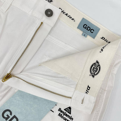 GDC ジーディーシー Dickies×Benjamin Moor GD0045ホワイト cargo pants ボトムス