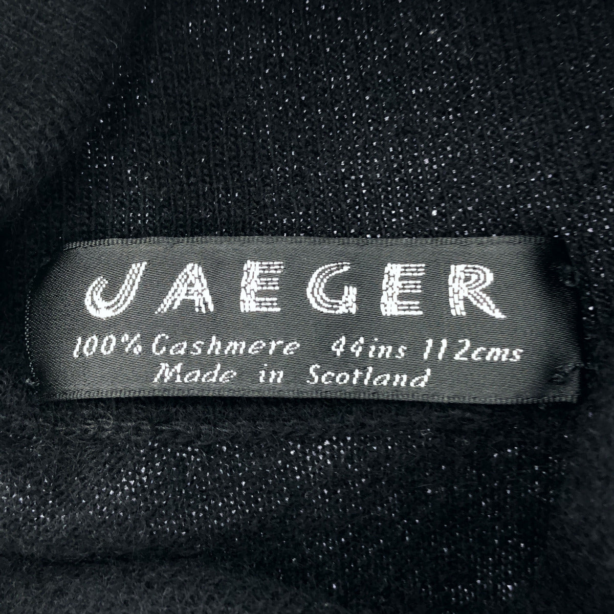 JAEGER イエーガー ブラック カシミヤ タートルネック ニット トップス