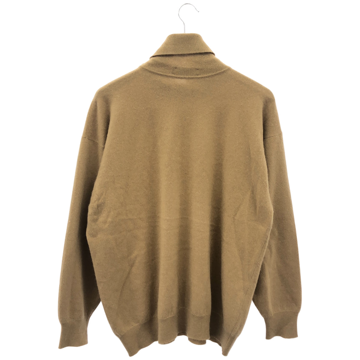 JAEGER イエーガー ベージュ カシミヤ タートルネック ニット トップス